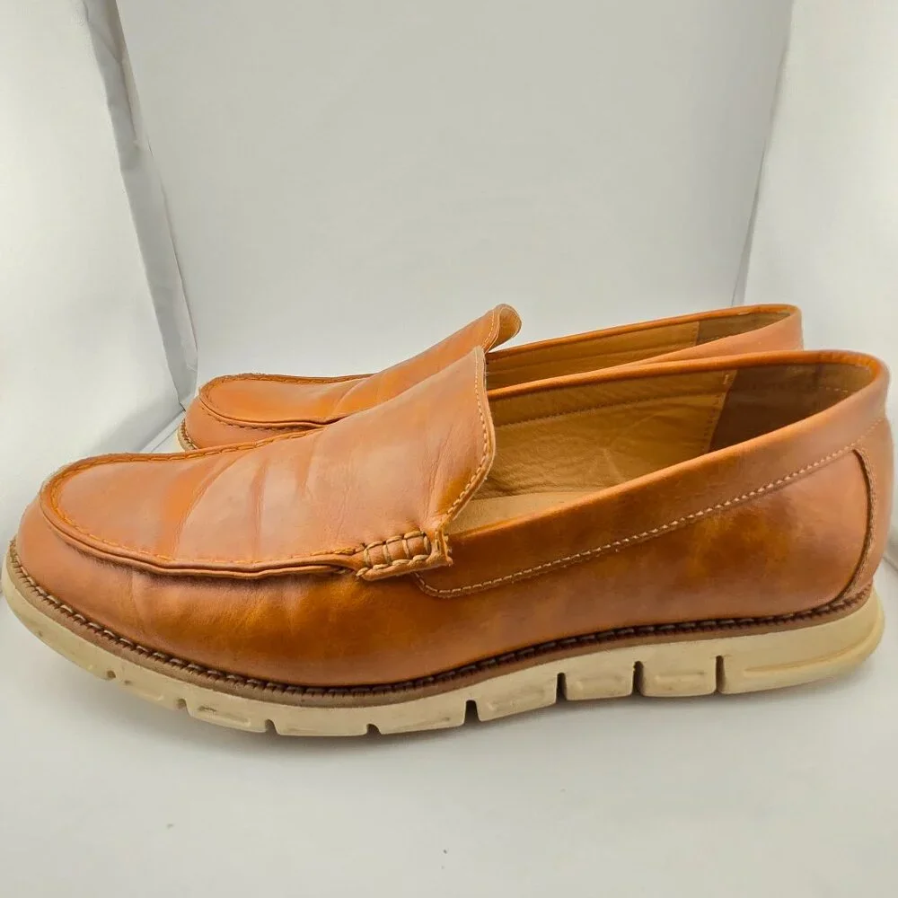 Nautica Horace Men’s Tan Brown Slip On Loafers Dress Shoes Size 11